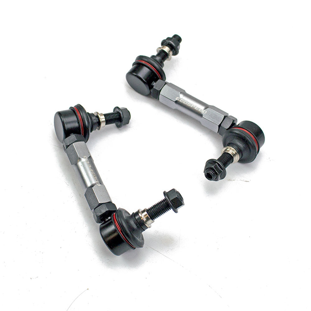 GSP GodSpeed Project 110mm - 140mm Front Sway Bar Adjustable Links Set w/ 10mm Bolts - Universal