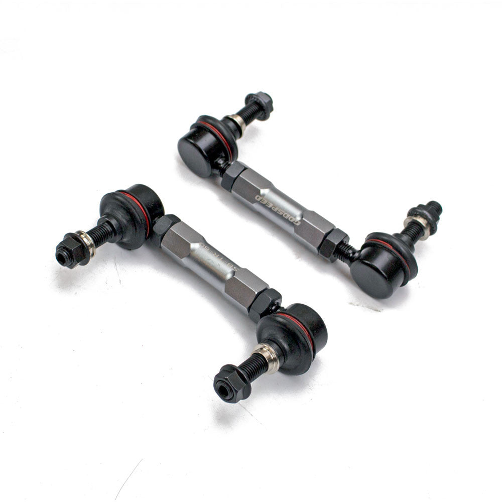 GSP GodSpeed Project 110mm - 140mm Front Sway Bar Adjustable Links Set w/ 10mm Bolts - Universal