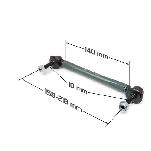 GSP GodSpeed Project 210mm - 270mm Front Sway Bar Adjustable Links Set w/ 10mm Bolts - Universal
