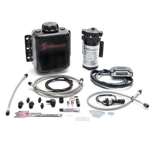 Snow Performance Stage 3 Boost Cooler EFI 2D Map Progressive Water-Methanol Injection Kit - Stainless Steel Braided Line, 4AN Fittings
