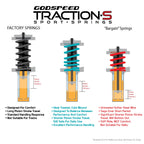 GSP Godspeed Project Traction-S Performance Lowering Springs - BMW 3-Series 2012-2017 (F30)