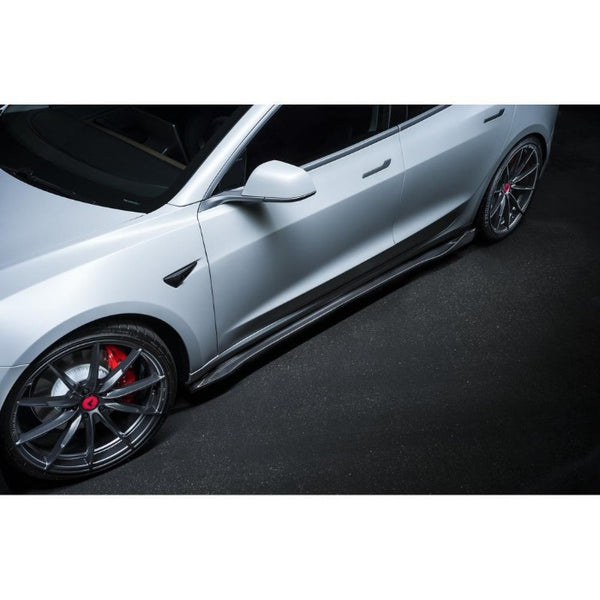 Vorsteiner Volta Carbon Fiber Side Skirts Set - Tesla Model 3 (2017+)