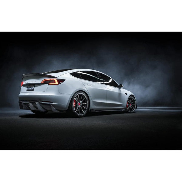 Vorsteiner Carbon Fiber Rear Volta Track Edition Diffuser (Glossy) - Tesla Model 3 (2017+)