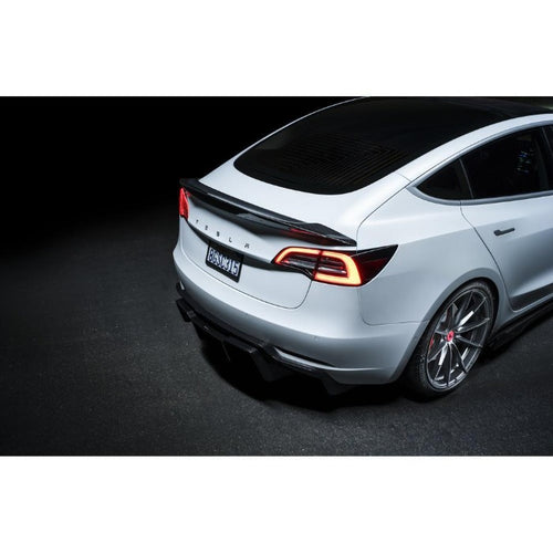 Vorsteiner Carbon Fiber Rear Volta Track Edition Diffuser (Glossy) - Tesla Model 3 (2017+)