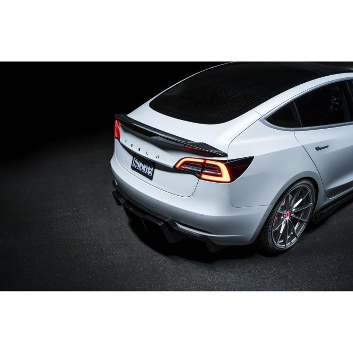 Vorsteiner Carbon Fiber Volta Aero Decklid Lip Spoiler - Tesla Model 3 (2017+)